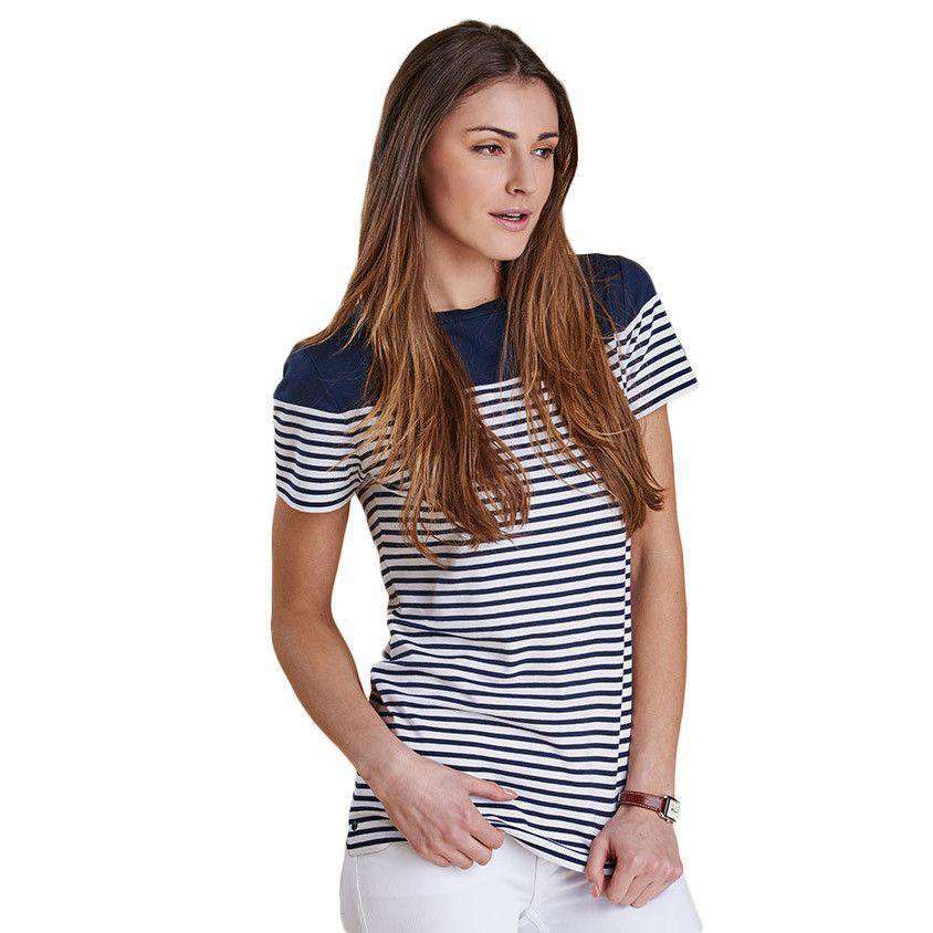 Barbour Teesport Top in Navy – Country Club Prep