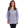 The Brooks Tunic in Blue and White by Gretchen Scott Designs - Country Club Prep