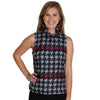 The Cocktail Top in Printed Houndstooth by Elizabeth McKay - Country Club Prep