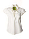 The Elizabeth Shirt in White by Elizabeth McKay - Country Club Prep