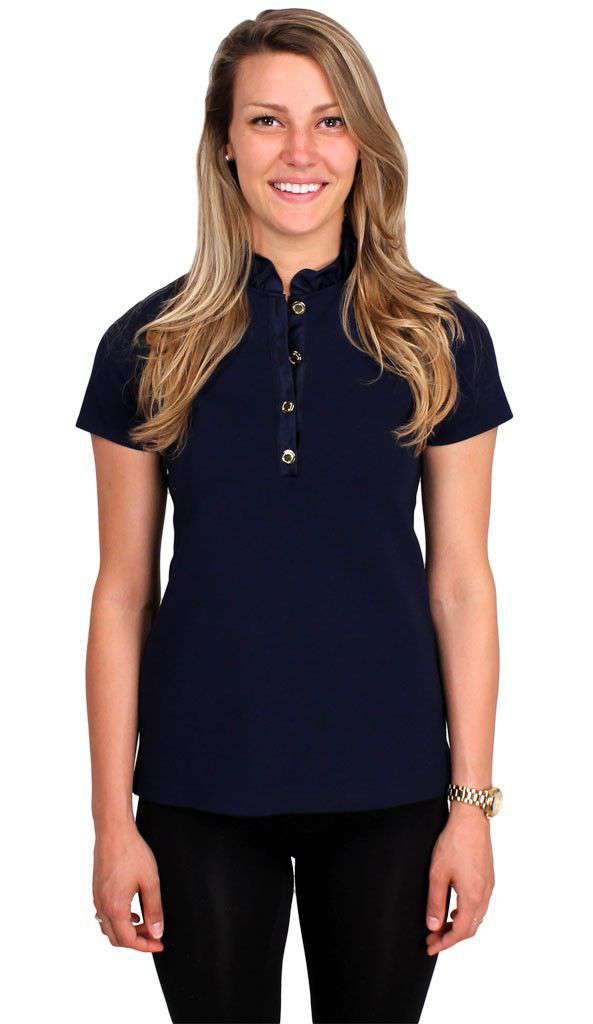 The Susan Polo in Navy by Elizabeth McKay - Country Club Prep