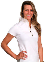 The Susan Polo in Whisper White by Elizabeth McKay - Country Club Prep