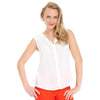 White Sleeveless Blouse by Hatley - Country Club Prep