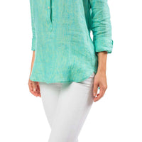 Women's Linen Hadley Popover in Seaglass by Southern Tide - Country Club Prep