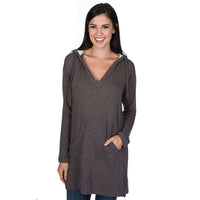 Zoey Tunic in Grey by Lauren James - Country Club Prep