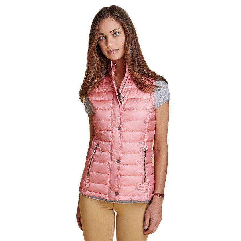 Alasdiar Quilted Gilet in Vintage Rose by Barbour - Country Club Prep