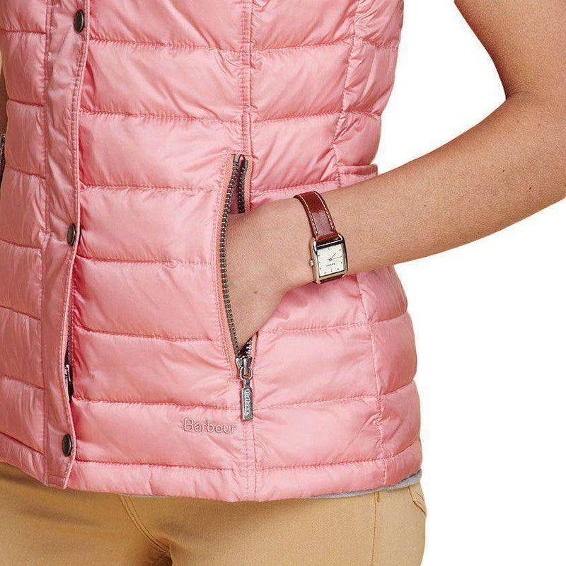 Alasdiar Quilted Gilet in Vintage Rose by Barbour - Country Club Prep