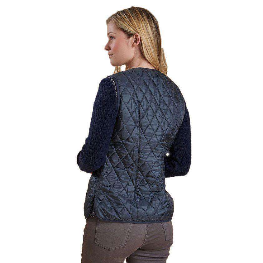 Betty Interactive Gilet Liner in Navy by Barbour - Country Club Prep