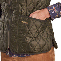 Betty Interactive Gilet Liner in Olive by Barbour - Country Club Prep