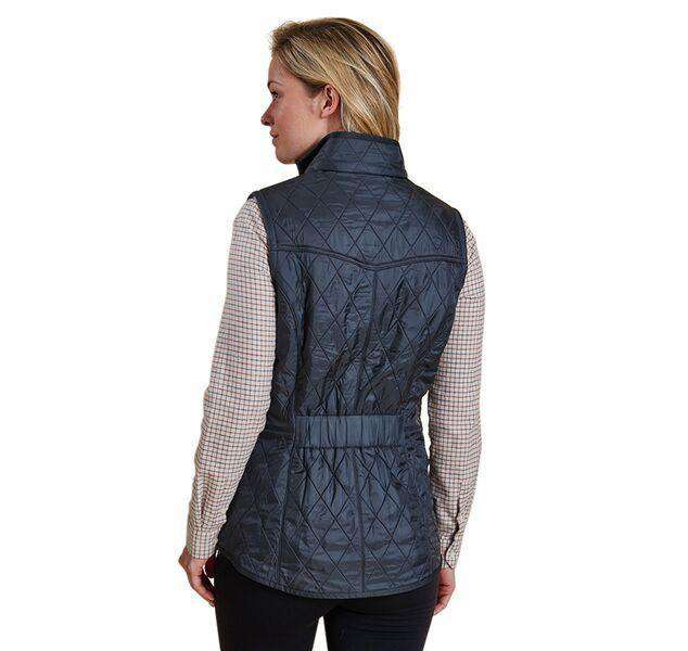 Cavalry Quilted Gilet in Navy and Red by Barbour - Country Club Prep