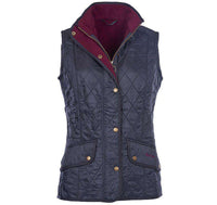 Cavalry Quilted Gilet in Navy and Red by Barbour - Country Club Prep
