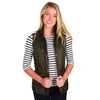 Cavalry Quilted Gilet in Olive Green by Barbour - Country Club Prep