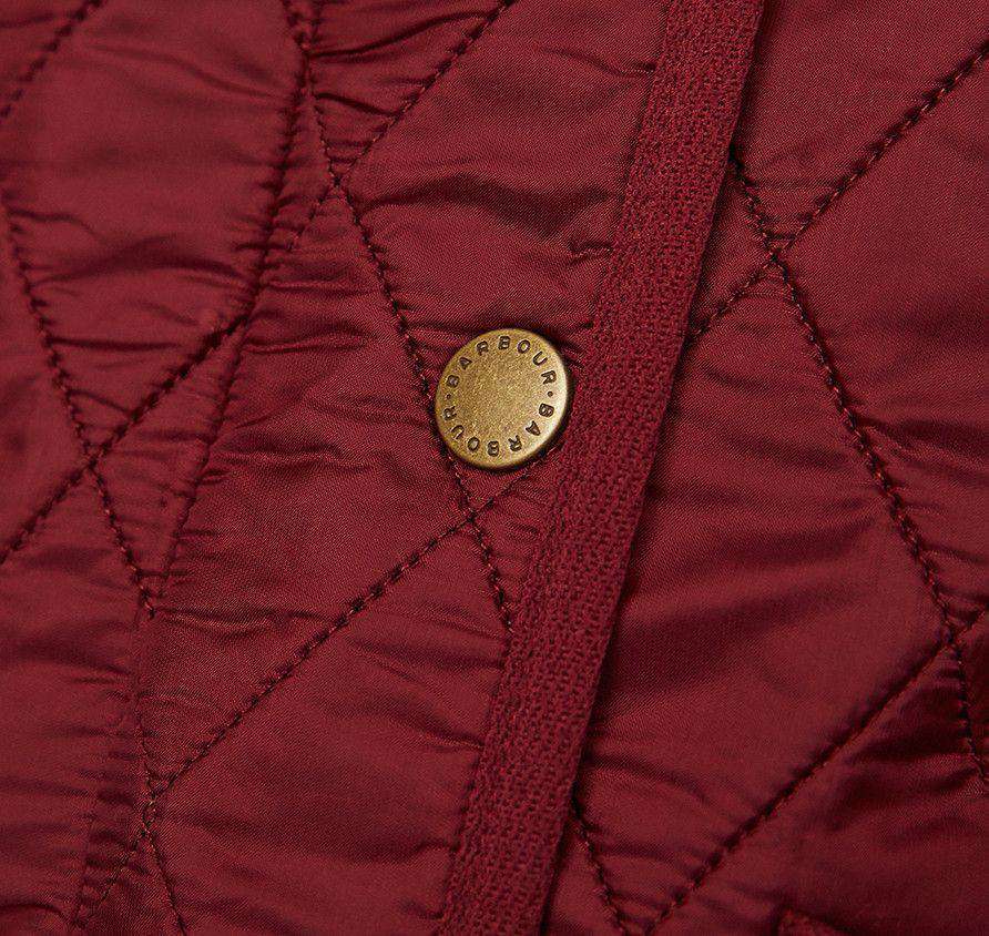 Cavalry Quilted Gilet in Rosewood and Navy by Barbour - Country Club Prep