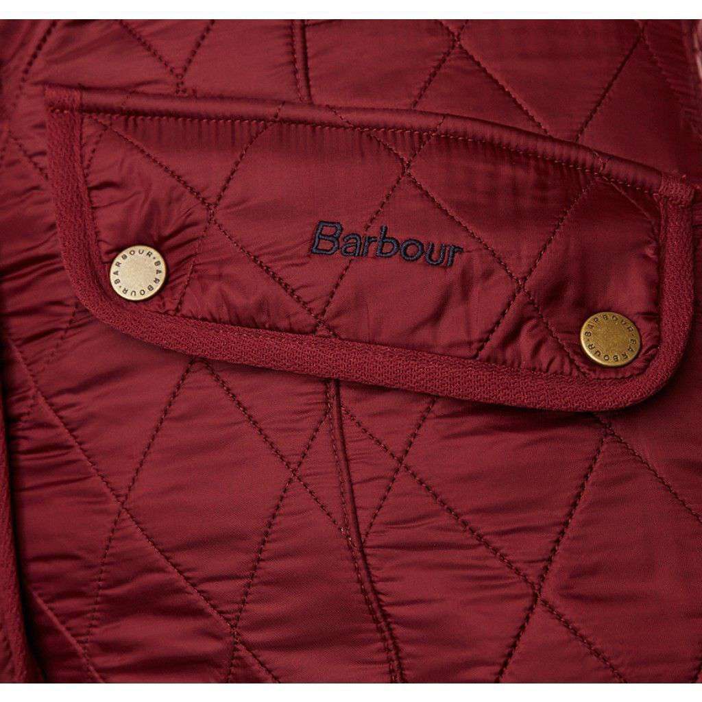 Cavalry Quilted Gilet in Rosewood and Navy by Barbour - Country Club Prep