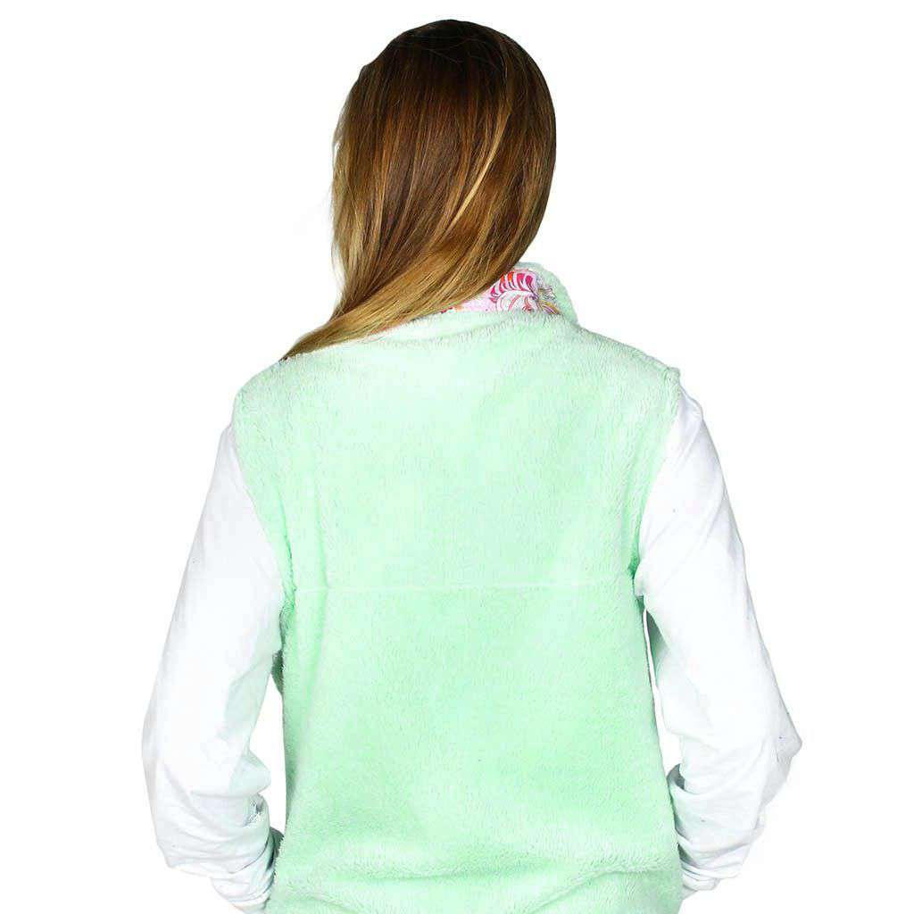 Fleece Vest in Mint Julep by the Fraternity Collection - Country Club Prep