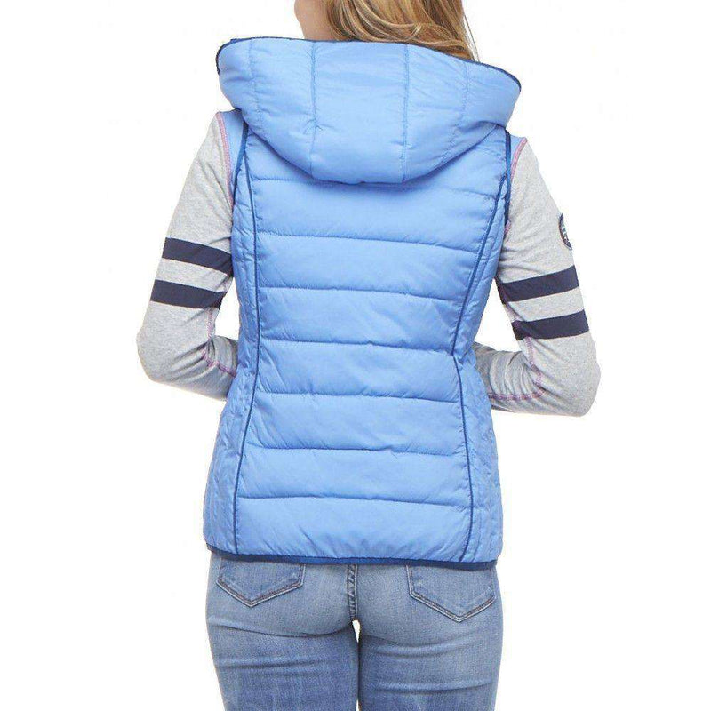 Hooded Vest in Ice Cap Blue with Moose Lining by Hatley - Country Club Prep
