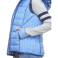 Hooded Vest in Ice Cap Blue with Moose Lining by Hatley - Country Club Prep