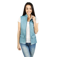 Ladies Brush Gilet in Blue by Barbour - Country Club Prep