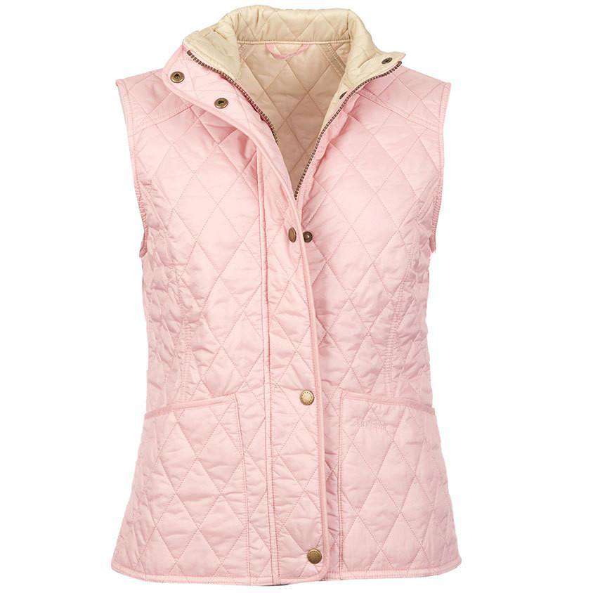 Summer Liddesdale Quilted Gilet in Carnation Pink by Barbour - Country Club Prep