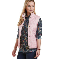 Summer Liddesdale Quilted Gilet in Carnation Pink by Barbour - Country Club Prep