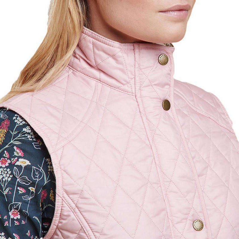 Summer Liddesdale Quilted Gilet in Carnation Pink by Barbour - Country Club Prep