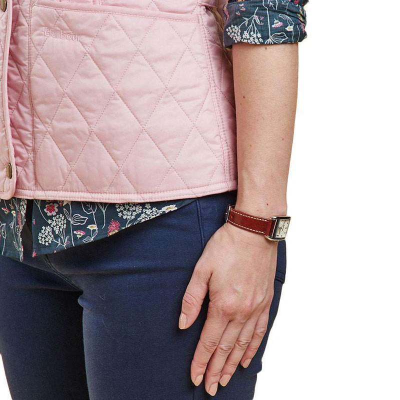 Summer Liddesdale Quilted Gilet in Carnation Pink by Barbour - Country Club Prep