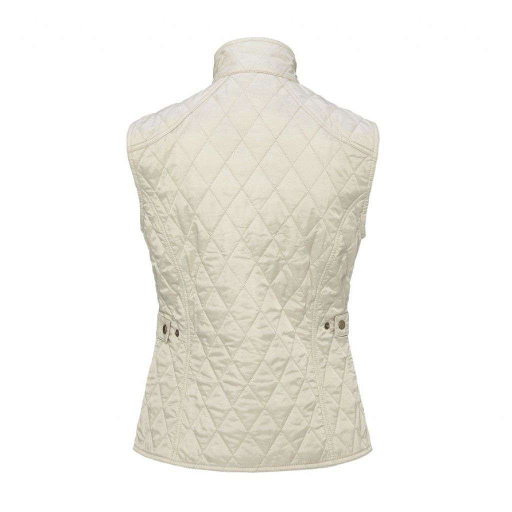 Barbour Summer Liddesdale Quilted Gilet in Pearl/Navy – Country