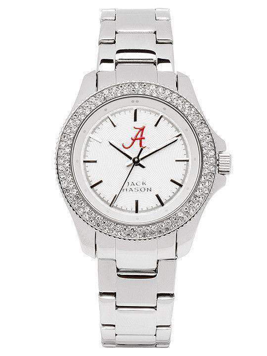 Alabama Crimson Tide Ladies Glitz Sport Bracelet Watch by Jack Mason - Country Club Prep