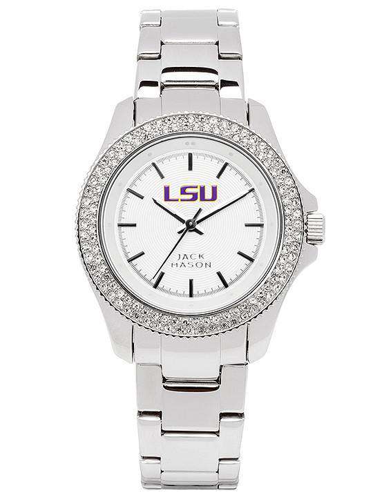 LSU Tigers Ladies Glitz Sport Bracelet Watch by Jack Mason - Country Club Prep