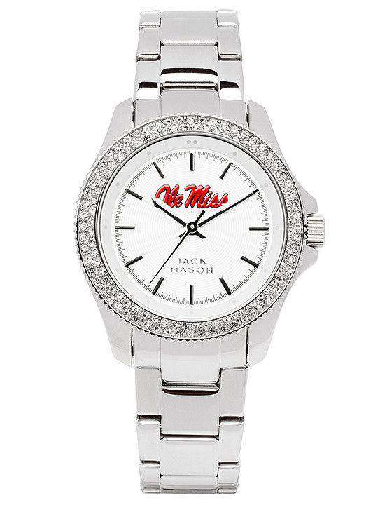 Ole Miss Rebels Ladies Glitz Sport Bracelet Watch by Jack Mason - Country Club Prep