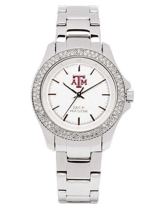 Texas A&M Aggies Ladies Glitz Sport Bracelet Watch by Jack Mason - Country Club Prep