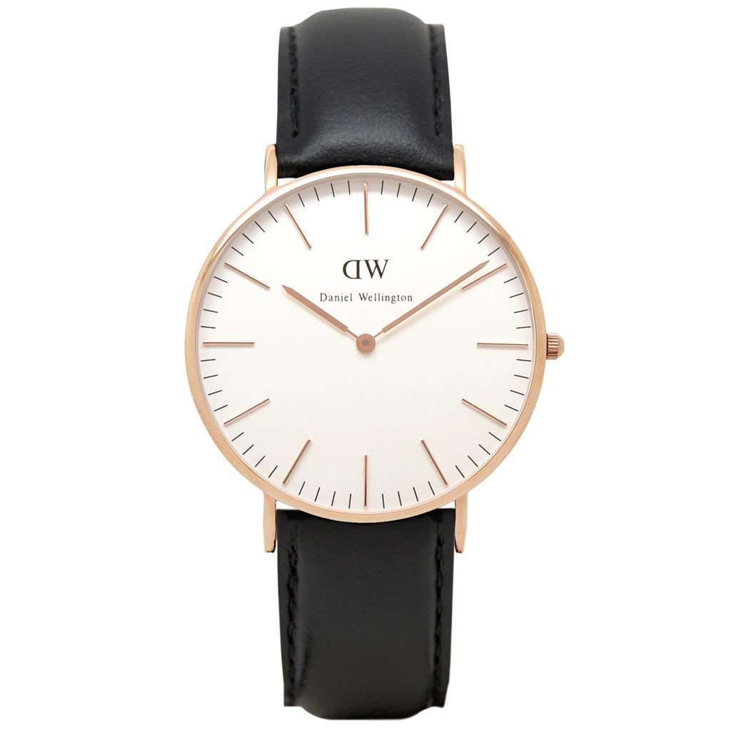 Women's Classic Sheffield Watch in Rose Gold by Daniel Wellington - Country Club Prep