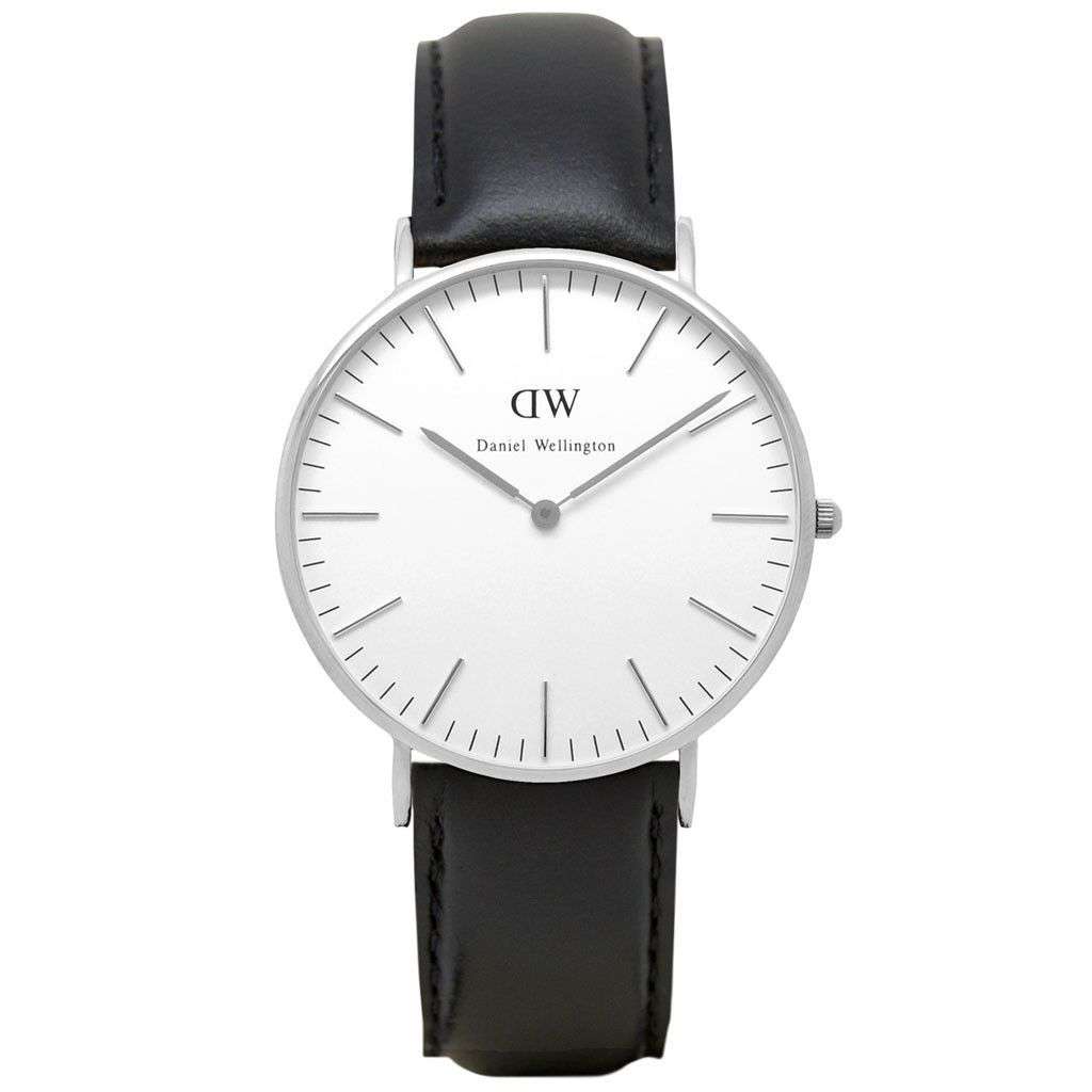 Women's Classic Sheffield Watch in Silver by Daniel Wellington - Country Club Prep