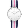 Women's Classic Southampton Watch in Silver by Daniel Wellington - Country Club Prep