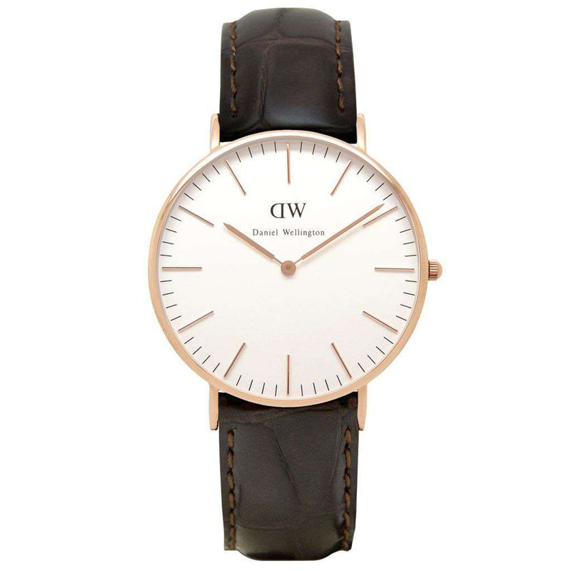 Women's Classic York Watch in Rose Gold by Daniel Wellington - Country Club Prep