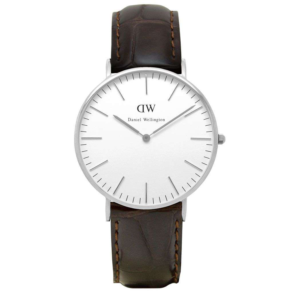 Women's Classic York Watch in Silver by Daniel Wellington - Country Club Prep