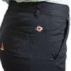 Women's Bermuda Short in Nantucket Navy with Embroidered Rainbow Fleet by Castaway Clothing - Country Club Prep