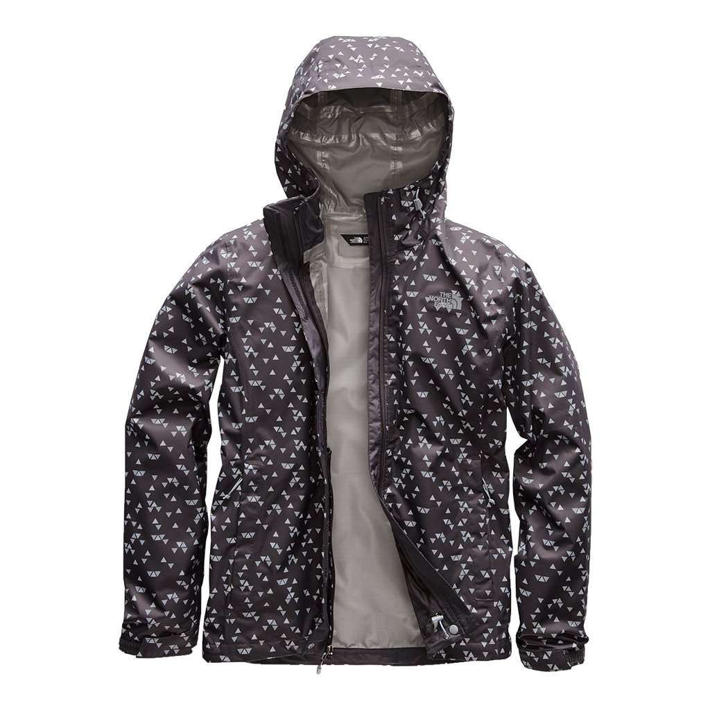 Women's Print Venture Jacket in Weathered Black Sparse Triangle Print by The North Face - Country Club Prep