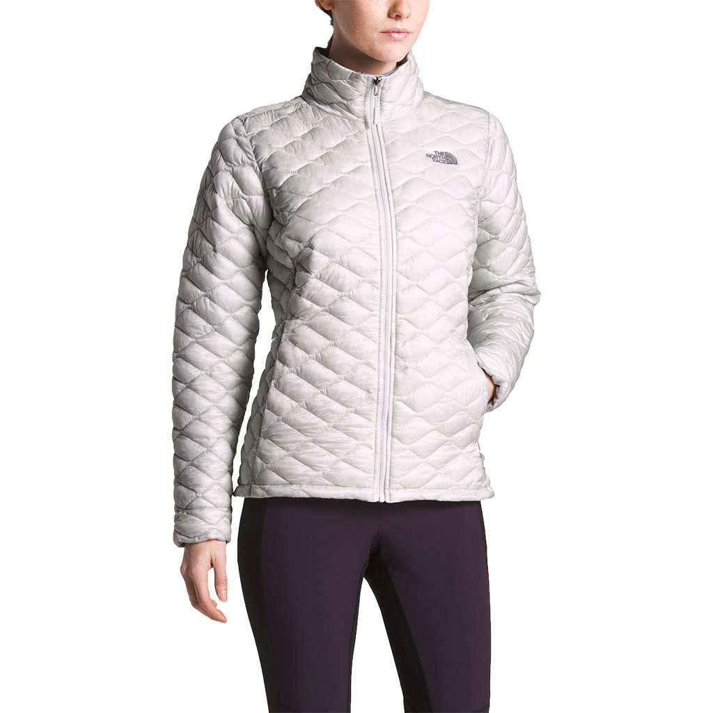 Women's Thermoball Jacket in Tin Grey / Kelpie Green by The North Face - Country Club Prep