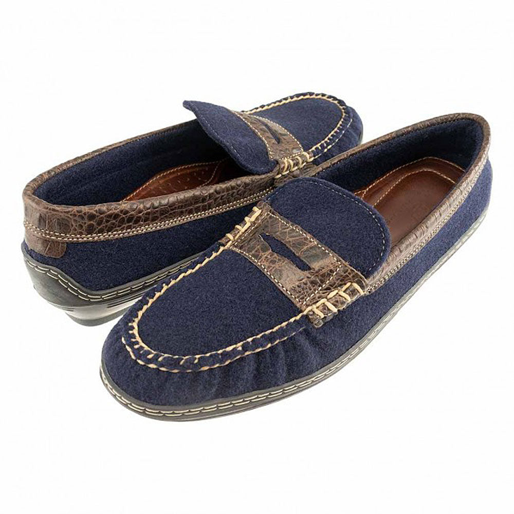 Woolly Croco Penny Loafer by Country Club Prep - Country Club Prep