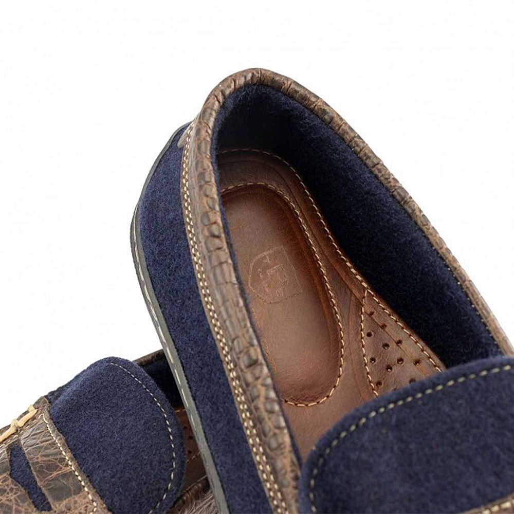 Woolly Croco Penny Loafer by Country Club Prep - Country Club Prep