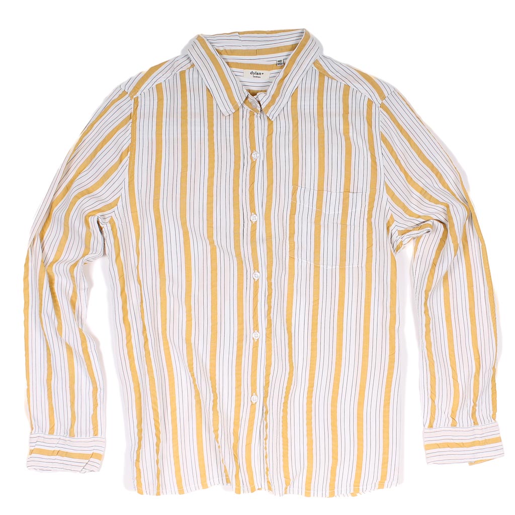 Sunny-Side Stripe Long Sleeve Pocket Tee by True Grit (Dylan) - Country Club Prep