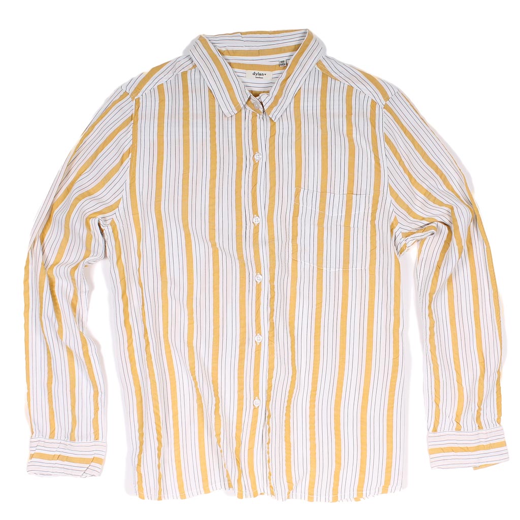 Sunny-Side Stripe Long Sleeve Pocket Tee by True Grit (Dylan) - Country Club Prep